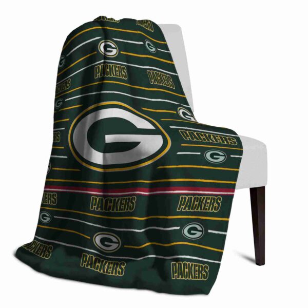 green bay packers striped pattern green blanket top rated
