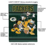 green bay packers three musketeers green blanket new arrival