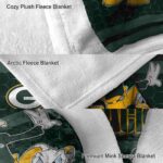 green bay packers three musketeers green blanket premium grade