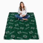 hawaii rainbow warriors diehard fans green blanket best selling