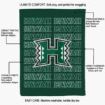 hawaii rainbow warriors fan pride green blanket new arrival