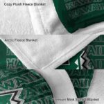 hawaii rainbow warriors fan pride green blanket premium grade