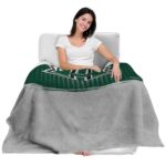 hawaii rainbow warriors gradient dots green blanket best selling