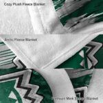 hawaii rainbow warriors paint streaks green white blanket best selling