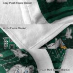 hawaii rainbow warriors three musketeers green blanket premium grade