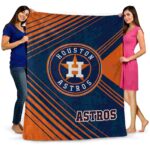 houston astros diagonal stripes blue blanket fashion forward