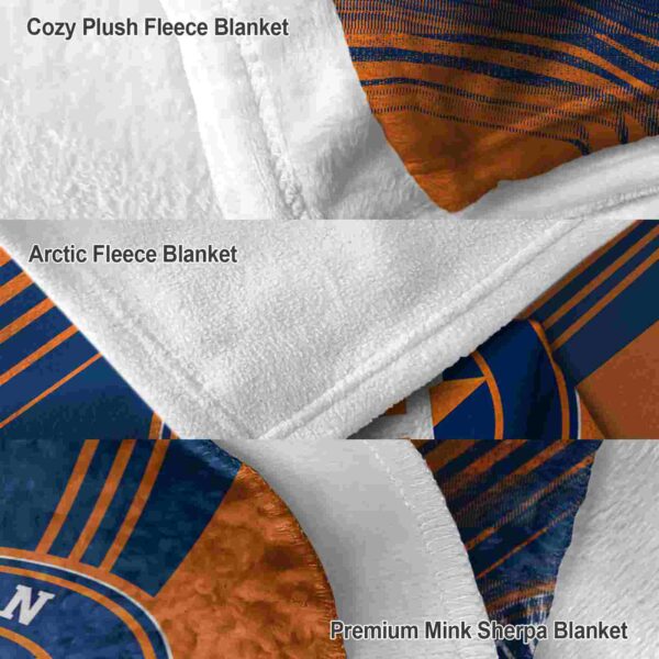 houston astros diagonal stripes blue blanket premium grade