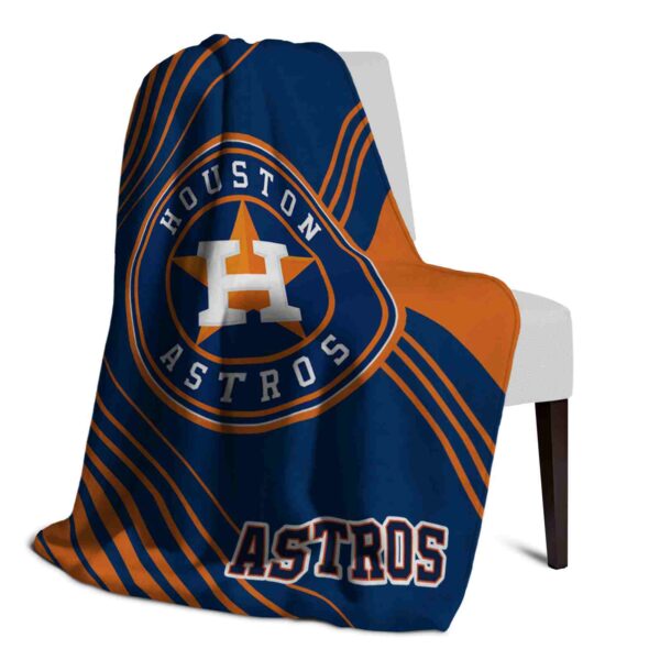 houston astros diagonal stripes blue blanket top rated