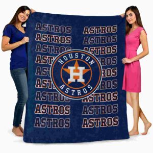 houston astros fan pride blue blanket fashion forward