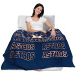 houston astros fan pride blue blanket latest model