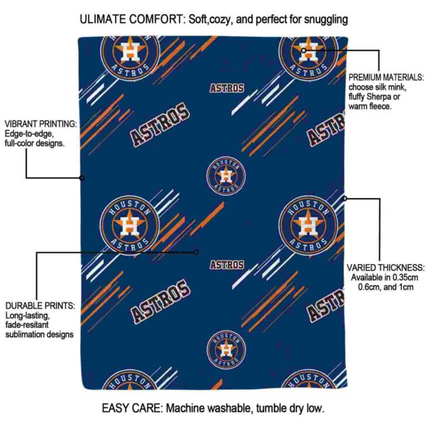 houston astros fan spirit blue blanket new arrival