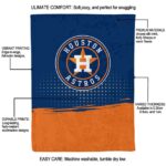 houston astros gradient dots blue blanket new arrival