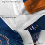 houston astros gradient dots blue blanket premium grade