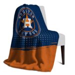 houston astros gradient dots blue blanket top rated