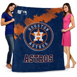 houston astros grunge texture blue blanket fashion forward