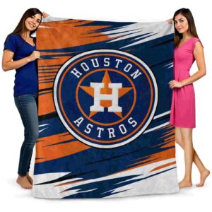 houston astros paint streaks blue white blanket fashion forward