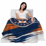 houston astros paint streaks blue white blanket latest model