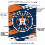 houston astros paint streaks blue white blanket new arrival