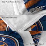 houston astros paint streaks blue white blanket premium grade