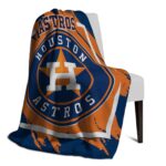 houston astros splatter effect blue blanket best selling