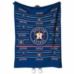 houston astros striped pattern blue blanket best selling