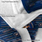 houston astros striped pattern blue blanket best selling