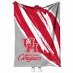 houston cougars brushstrokes red white blanket best selling