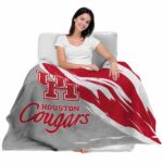 houston cougars brushstrokes red white blanket best selling