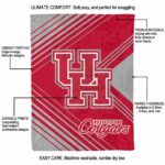 houston cougars diagonal stripes red blanket best selling