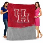 houston cougars gradient dots red blanket best selling