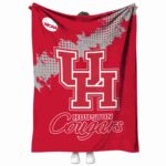 houston cougars grunge texture red blanket best selling