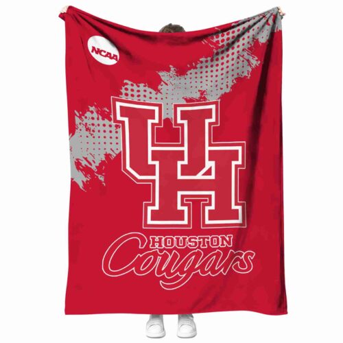 houston cougars grunge texture red blanket best selling