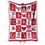 houston cougars mickey minnie red white blanket best selling