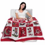 houston cougars mickey minnie red white blanket latest model