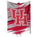 houston cougars paint streaks red white blanket best selling