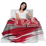 houston cougars paint streaks red white blanket best selling
