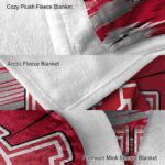houston cougars paint streaks red white blanket best selling