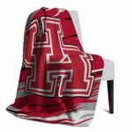 houston cougars paint streaks red white blanket best selling