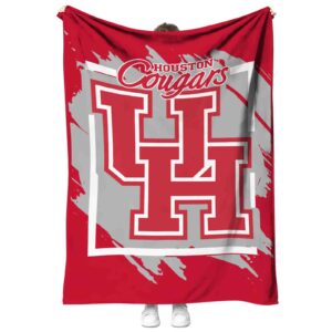 houston cougars splatter effect red blanket best selling