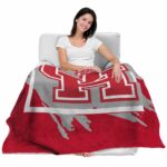 houston cougars splatter effect red blanket best selling
