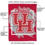 houston cougars splatter effect red blanket best selling