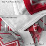 houston cougars splatter effect red blanket best selling