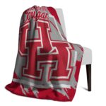 houston cougars splatter effect red blanket best selling