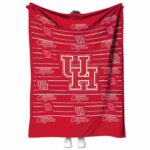 houston cougars striped pattern red blanket best selling