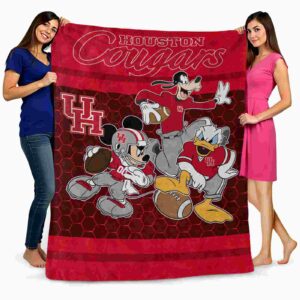 houston cougars three musketeers red blanket fashion forward