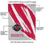 houston rockets brushstrokes red white blanket new arrival