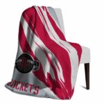 houston rockets brushstrokes red white blanket top rated