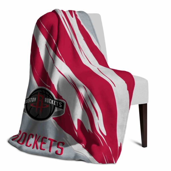 houston rockets brushstrokes red white blanket top rated