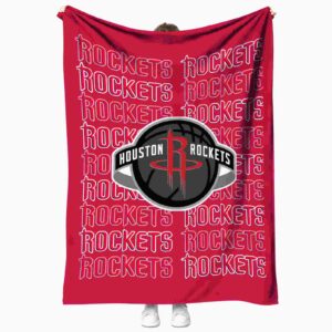 houston rockets fan pride red blanket best selling