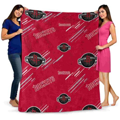 houston rockets fan spirit red blanket fashion forward